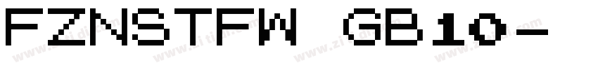 FZNSTFW GB10字体转换